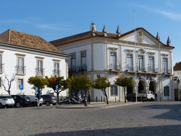 Many of the streets in towns we've been in, are lined with orange trees