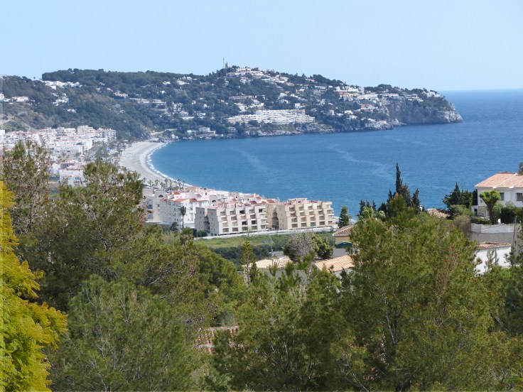 Looking down on Almunecar