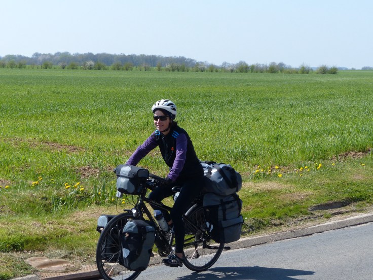 Still grinning thanks to the lovely tractor man!