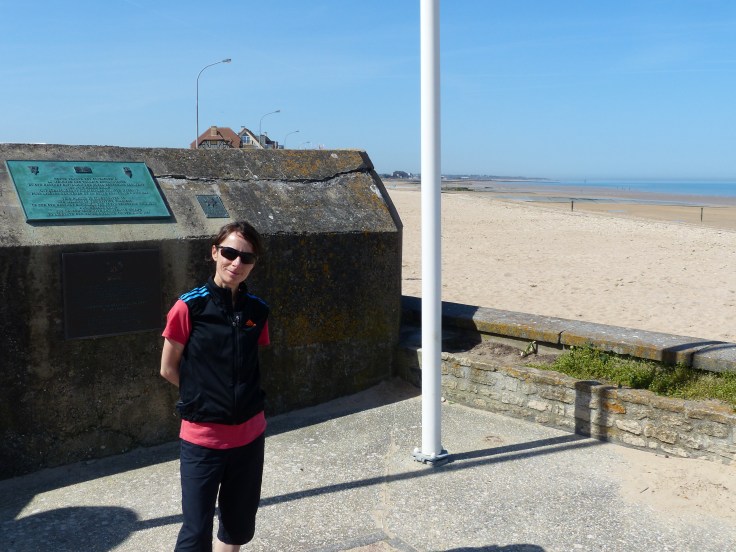 At one of the memorials at Juno Beach