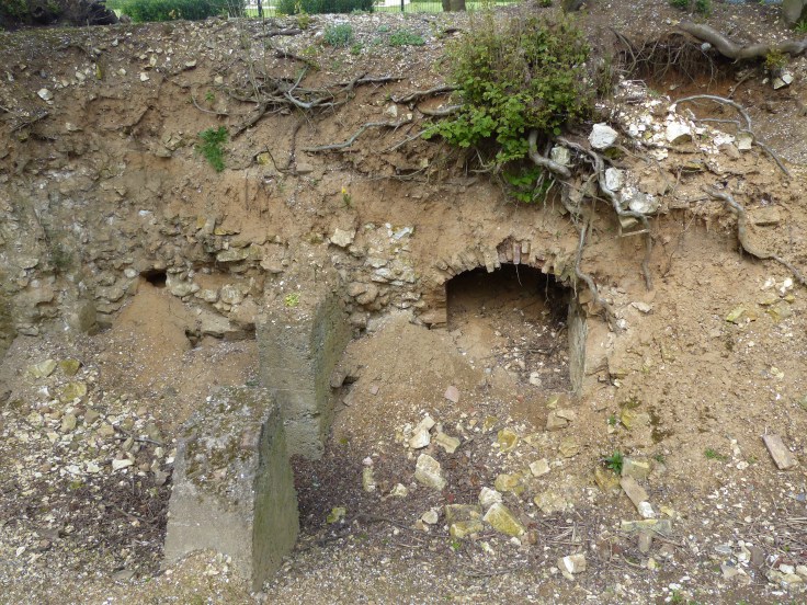 The remaining foundations of 'Gibralter', a German observation post