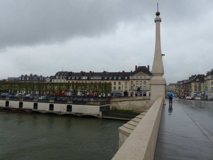 Crossing the river into the city