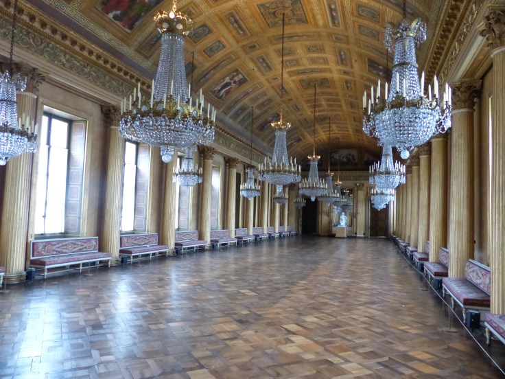 The ballroom. This room was used as a hospital during WWI