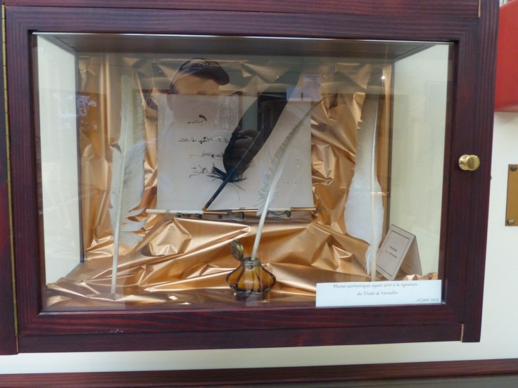 The quills used to sign the Treaty of Versaille