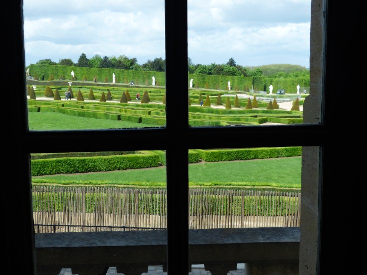 Looking out on the gardens