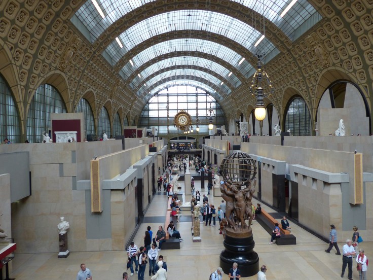 The building, an old train station, was beautiful too