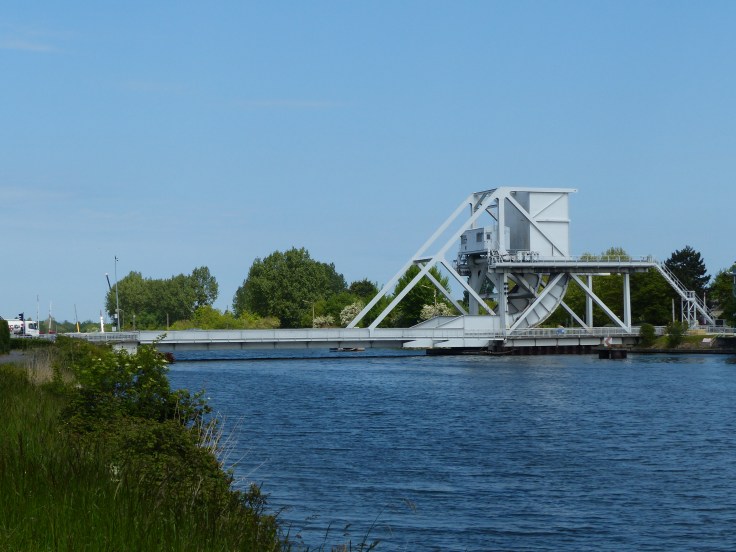 The famous Pegasus Bridge  in Caen
