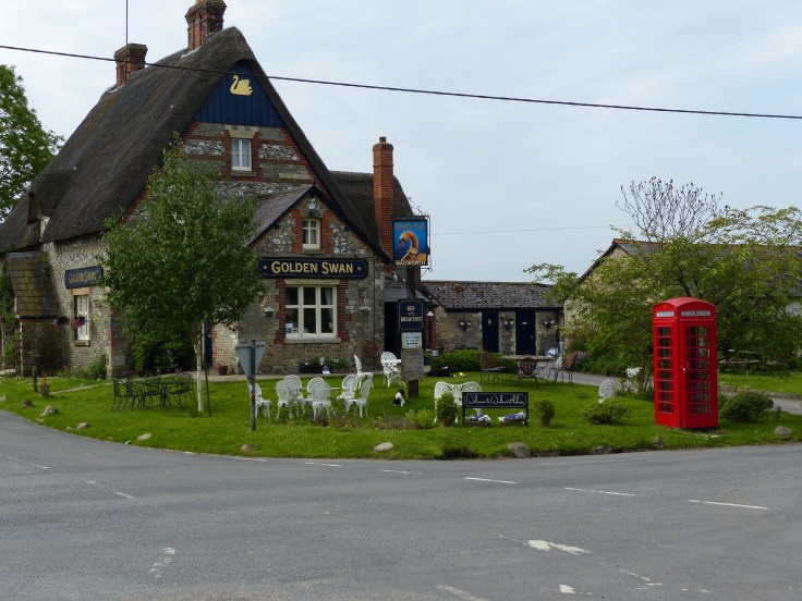 Our lovely little village pub in Wilcock, whose field we camped in.