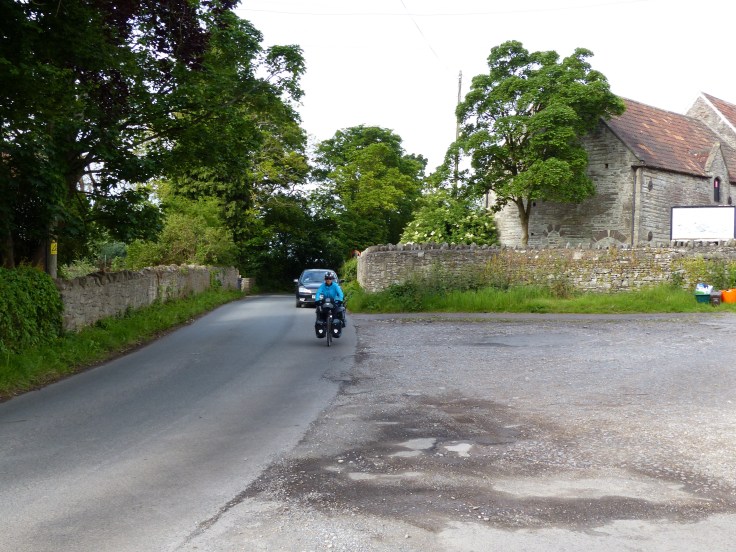 The blue jacket hard at work