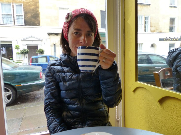 A nice big mug of tea in those blue and white stripes!