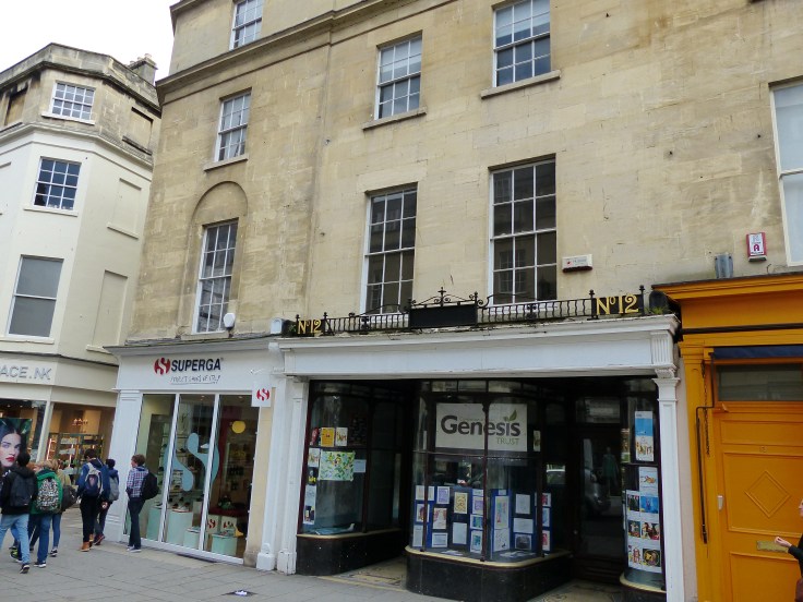The windows above the shop are the rooms where Mary Shelley wrote Frankenstein