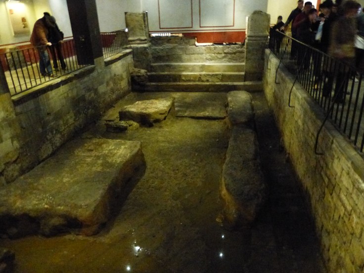 One of the pools where Romans would walk down the stone steps into the warm water and soak away their afflictions!