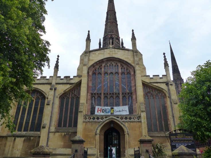Holy Trinity church that was saved from burning during the Blitz, due to the vicar and verger staying on the roof all night, throwing off the bombs as they fell