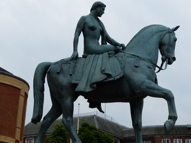 Lady Godiva rode through Coventry in an attempt to have her husband revoke the crippling taxes he'd imposed on the people