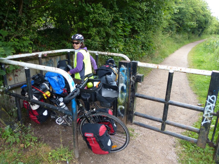 The big gate was locked, so this barrier required some deft moves