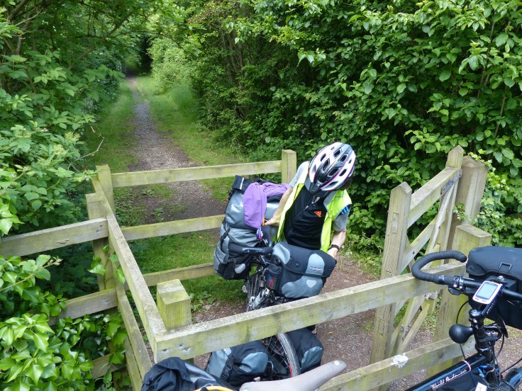 ...Humph! Lift the bike up to turn it around at get out of the way of the centre barrier...