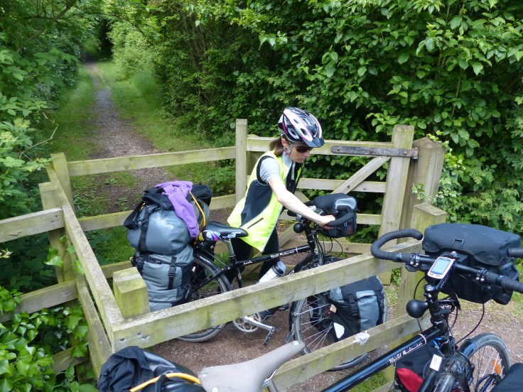 ...and out we go! Another path barrier successfully navigated!