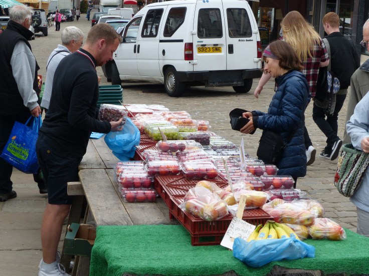 Mixing with the locals at the market