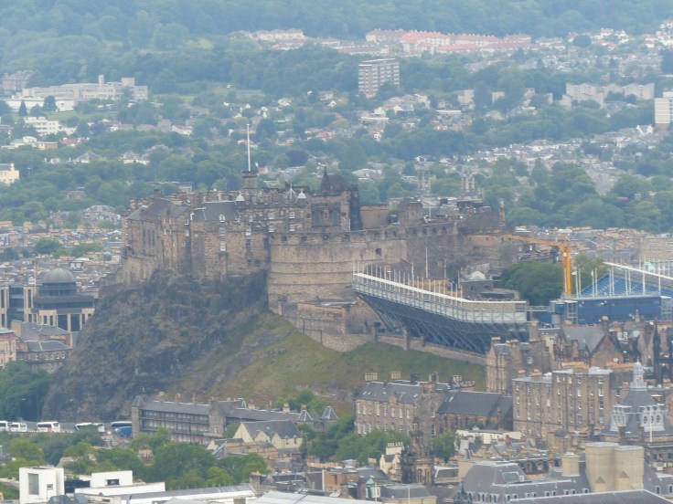 Looking across to Edinburgh Castle
