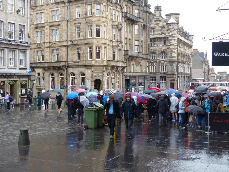 Summer in Scotland does bring out some colour...in umbrellas!