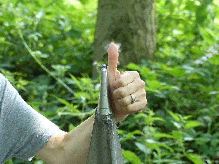 That tiny little ball on top of the stand is Mercury