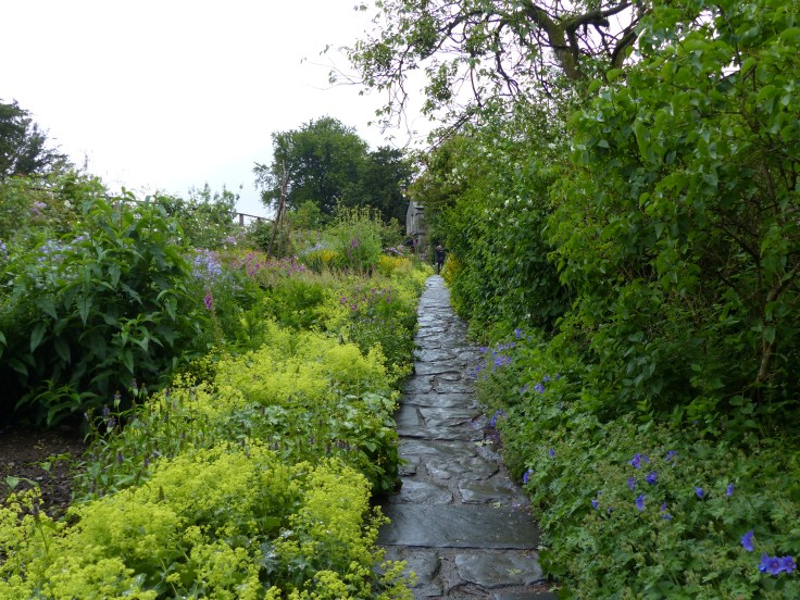 The path up to Beatrix Potter's house. This same image can be seen as an illustration in The Tale of Tom Kitten