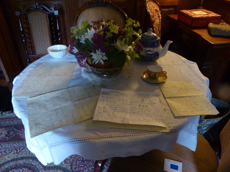 These letters were original, just as if Beatrix Potter had left them there.