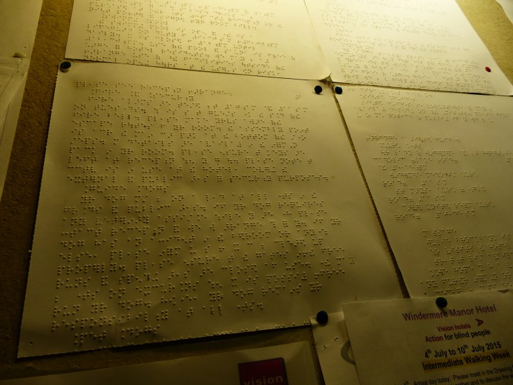 Information on a noticeboard