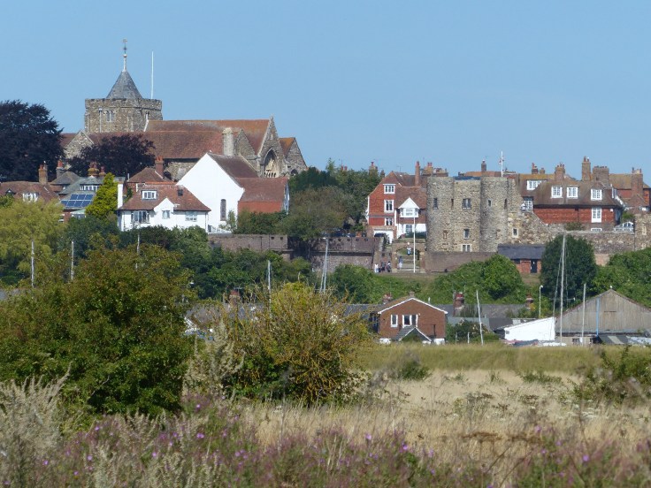Riding towards what we thought was Winchelsea, but turned out to be Rye! 