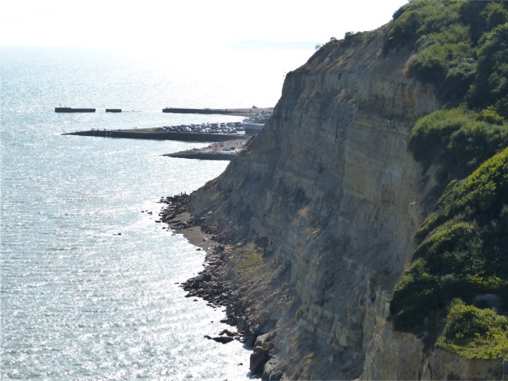 Our campsite is way up here!