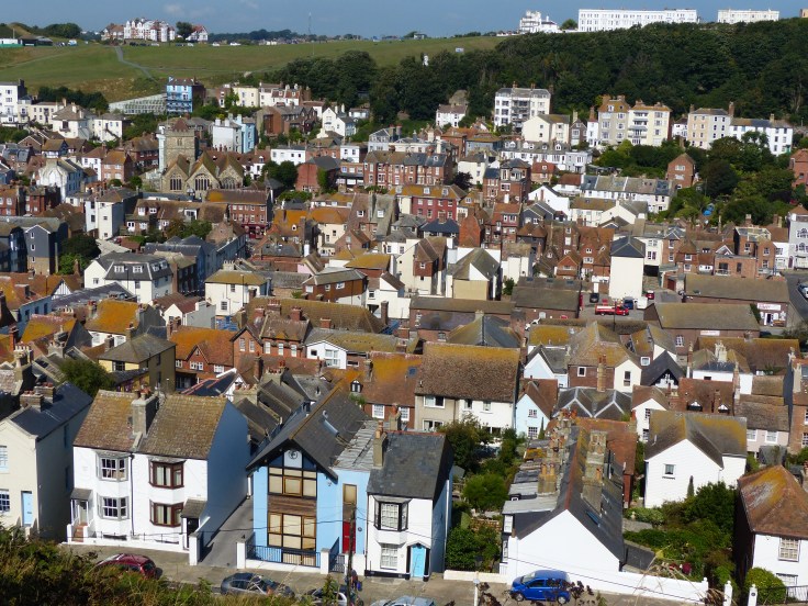 Looking down over Hastings
