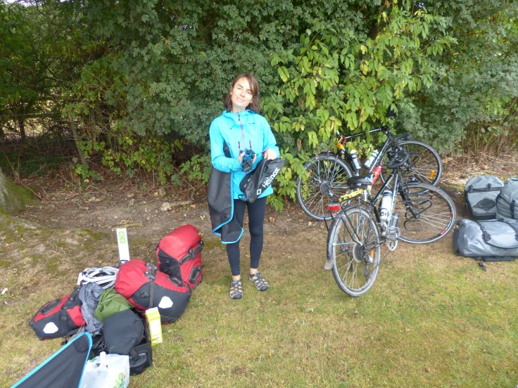 Packing up the pitch with my good friend Ira