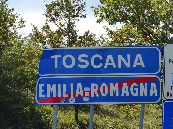 We crossed over into Tuscany