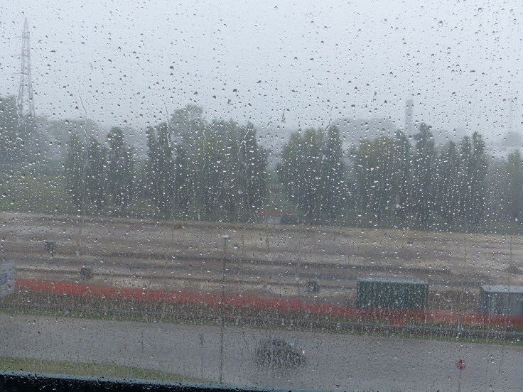 The rain kept up, but we were dry!