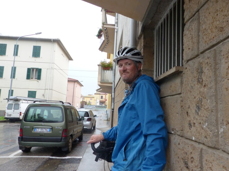 Steve had water dripping out from inside his sleeves, that's how non-waterprrof we were!