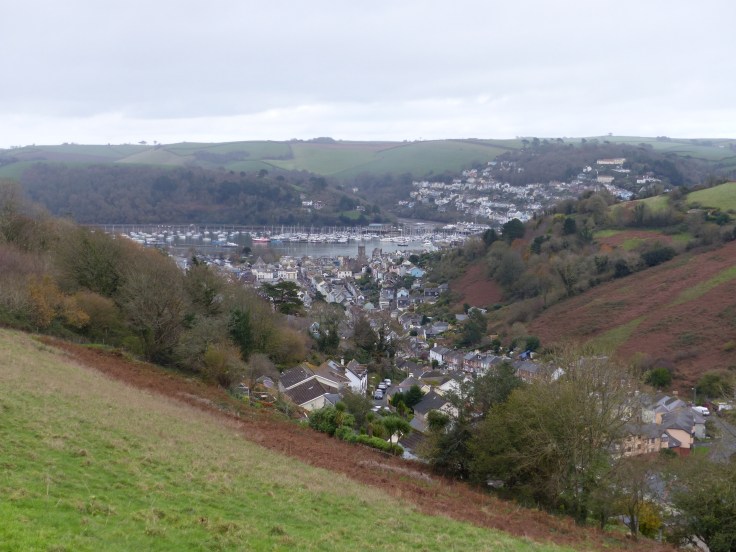 A speccy view of the town from half way up our first hill