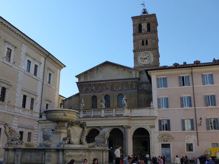 The Church of Santa Maria standing in the Piazza