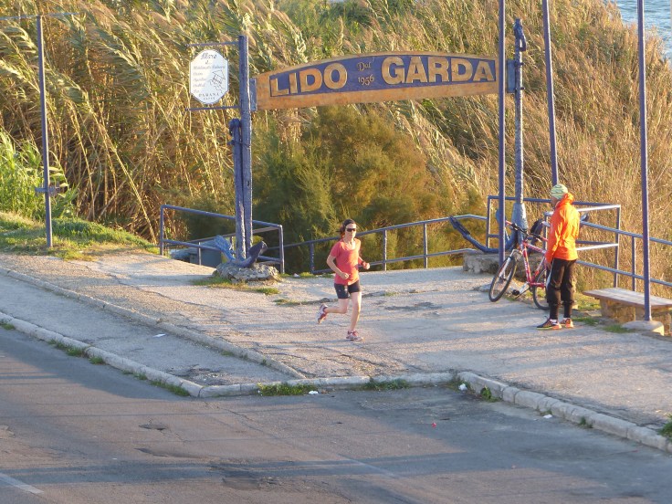 Leg alert! Steve was being a paparazzo on the balcony! 