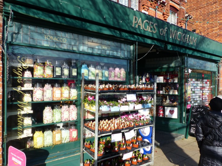Jars of lollies in the village sweet shop