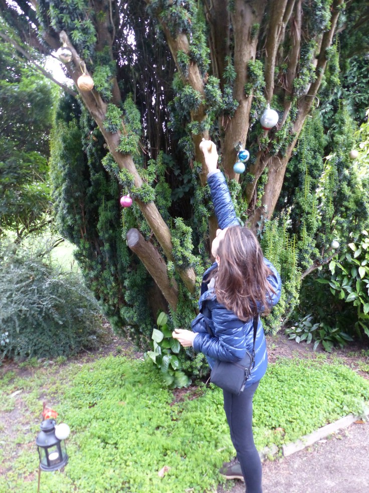 We were invited to decorate the trees when we arrived