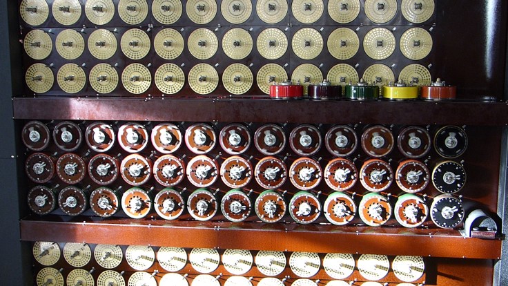 The wheels that whir and click and check possible combinations