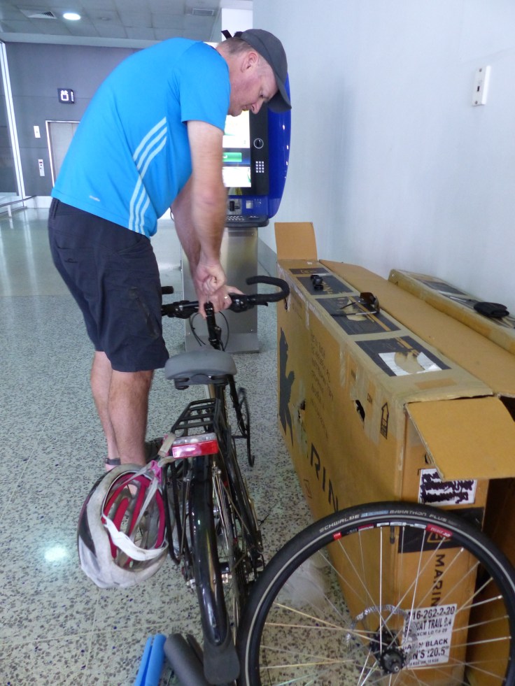 Steve goes to work on the little bike