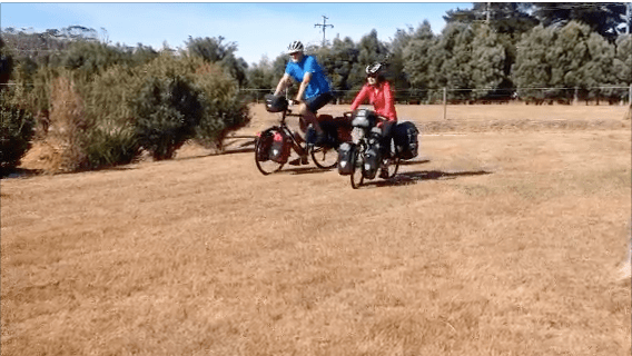 Riding to the back door!